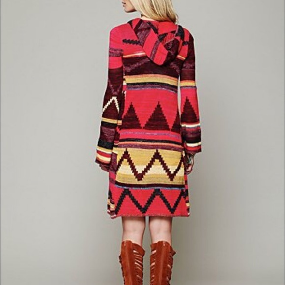 Free People Sweaters - Free People Striped Aztec Duster